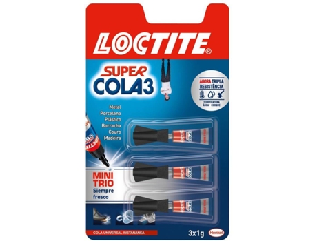 Cola  Super Glue - 3X1 Gr Blisters Mini Trio