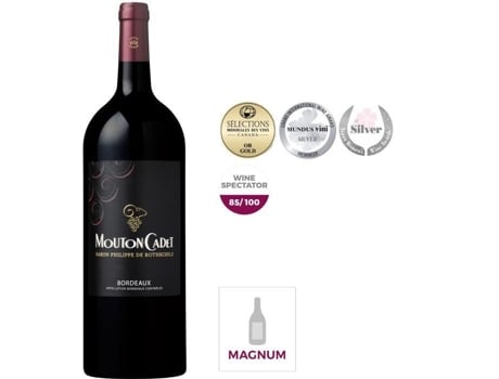 Magnum Mouton Cadet 2019 Baron Philippe de Rothschild Bordeaux - Bordeaux vinho tinto