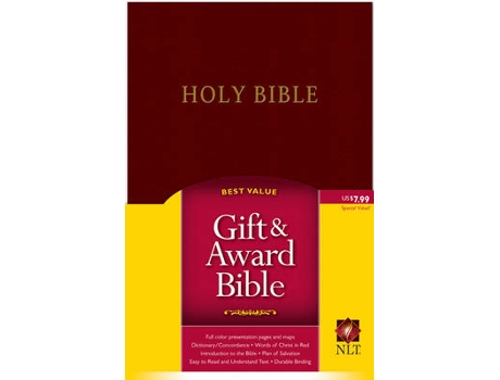 Livro nlt gift and award de tyndale house publishers (inglês)