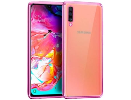 Cool Funda Borde Metalizado Rosa para Samsung Galaxy A70