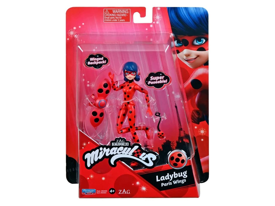 Miraculous Ladybug 'Paris Wings' Doll Action Figure - Zag Heroes Playmates  Toy