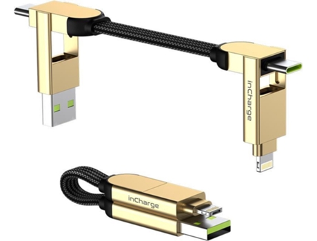 Cabo de Carregamento ROLLINGSQUARE Incharge ROLLINGSQUARE X Preto