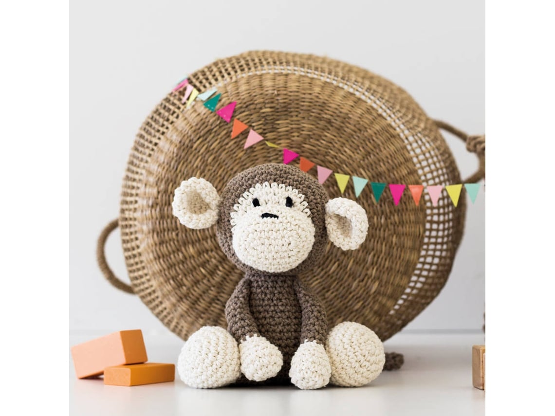 Kit DIY HOOOKED Crochet Monkey Mace Worten.pt