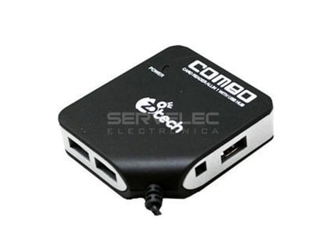 Leitor De Cartões + Hub Usb 2.0 Z8Tech