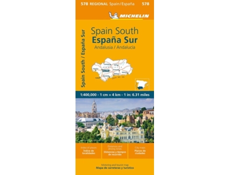 Livro Andalucia - Michelin Regional Map 578 de Michelin (Francês)