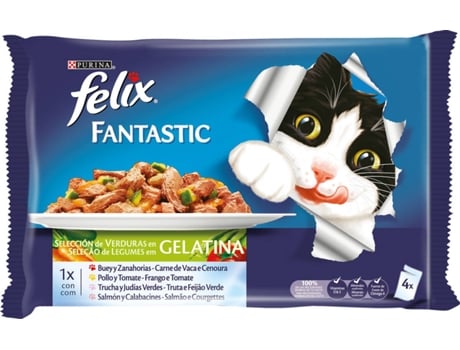 Rações para Gatos  (4 Un - 100g)