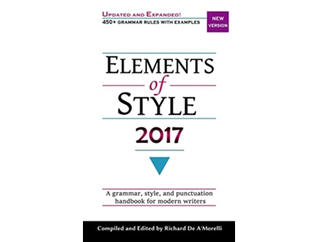 Livro Elements of Style 2017 de Richard de A'Morelli (Inglês - Capa Dura)