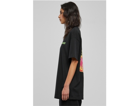 T-Shirt de Mulher DAYS BEYOND Oversized Boyfriend Sweet Preto (XS)