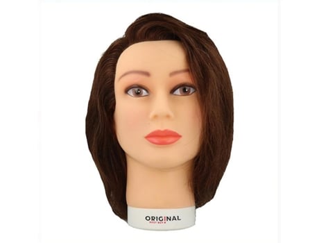 Sinelco Cabeza de Maniquí Valeska 40Cm 0030221 Cabello Humano