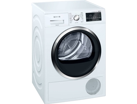 Máquina de Secar Roupa SIEMENS WT47G439EE (9 kg - Bomba de calor - Branco)