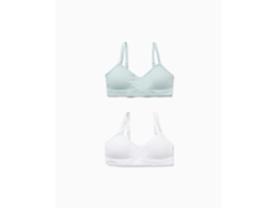 Pack de 2 bralettes não almofadados - Bege claro/Corações - SENHORA