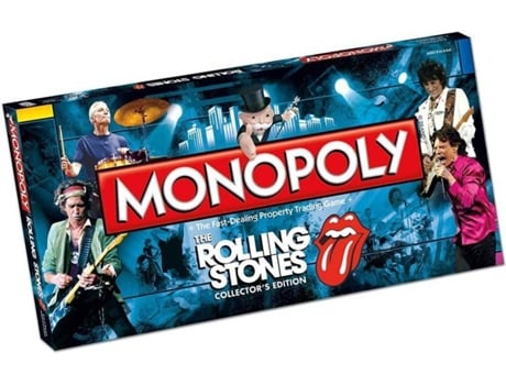 Jogo de Tabuleiro  Monopoly Rolling Stones (Inglês - Idade Mínima: 8)