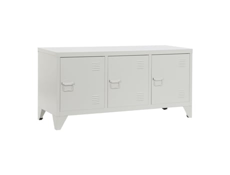 Móvel de Tv HOME ESPRIT Branco Metal 120x40x58 cm