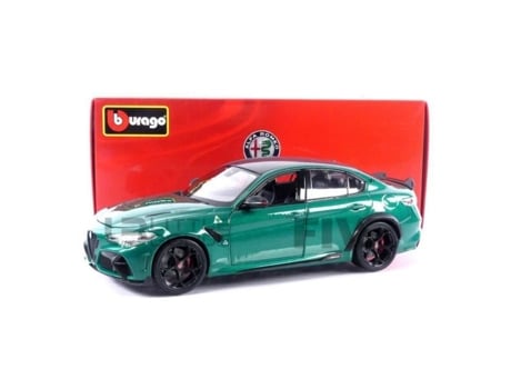 Carro Miniatura Colecionável Bburago 1/18 Alfa-Romeo Giulia Gta 2020 Verde Montreal 11048Gr ALFA ROMEO