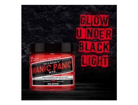 Tinta Permanente Classic Manic Panic ?612600110104 Wild Fire 118 Ml