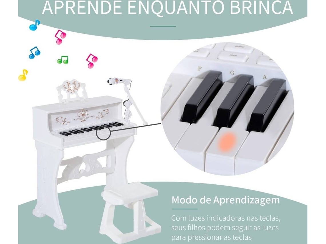 Piano Eletrico Infantil