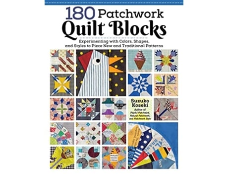 Livro 180 Patchwork Quilt Blocks de Suzuko Koseki (Inglês)