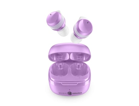 Auriculares Flow Wireless In Ear Musica MUSIC SOUND Bluetooth Roxo