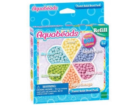 Kit de Artesanato AQUABEADS Pack de Contas Pastel (Idade Mínima: 4)