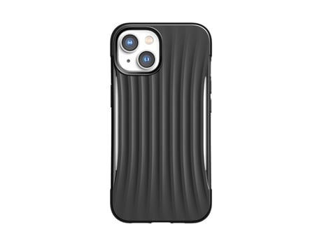 Capa para iPhone 14 RAPTIC Pele Sintética Anti-Choque Preto .