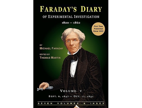 Livro Faradays Diary of Experimental Investigation 2nd Edition Vol 5 de Michael Faraday (Inglês)