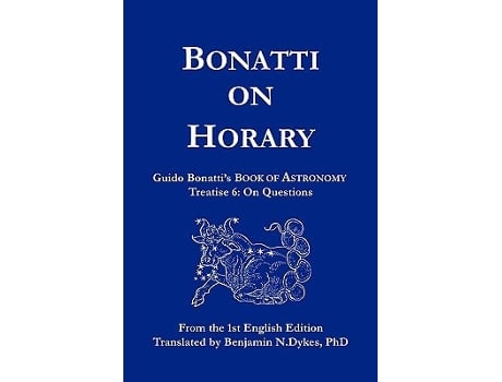 Livro Bonatti on Horary de Guido Bonatti (Inglês)