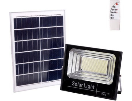 Projetor Led GREENICE Solar  200W 6500K Painel: 6V/20W Battery: 3.2V/15000Mah Remote