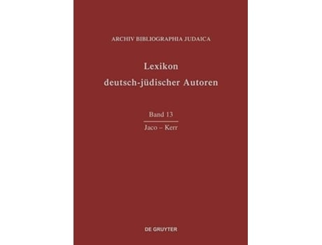 Livro Jacokerr German Edition de Archiv Bibliographia Judaica Ev (Alemão - Capa Dura)