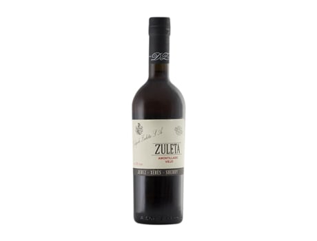 Vinho fortificado DELGADO ZULETA Amontillado Viejo V.O.S. Palomino Fino Jerez-Xérès-Sherry Garrafa Medium (0.5 L - 1 Unidade)