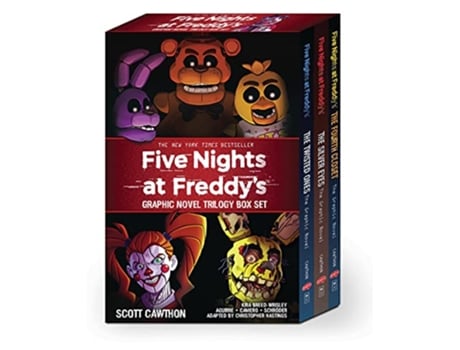 Livro Five Nights at Freddys Graphic Novel Trilogy Box Set de Scott Cawthon e Kira Breed-Wrisley (Inglês)