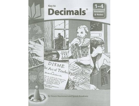 Livro key to decimals, books 1-4, answers and notes de mcgraw hill (inglês)