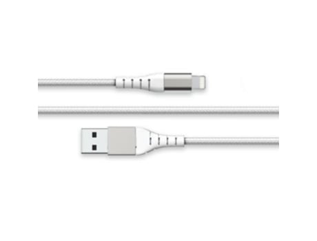 FORCE POWER Cabo Usb A/Lightning Reforçado 2M 2.4A Branco Branco