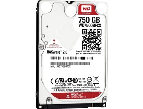 Disco HDD Interno  7500BFCX (750 GB - SATA - 5400 RPM)