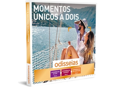 Pack Presente Odisseias - Momentos Únicos a Dois | Experiência de Spa, Gourmet ou Aventura para Dois