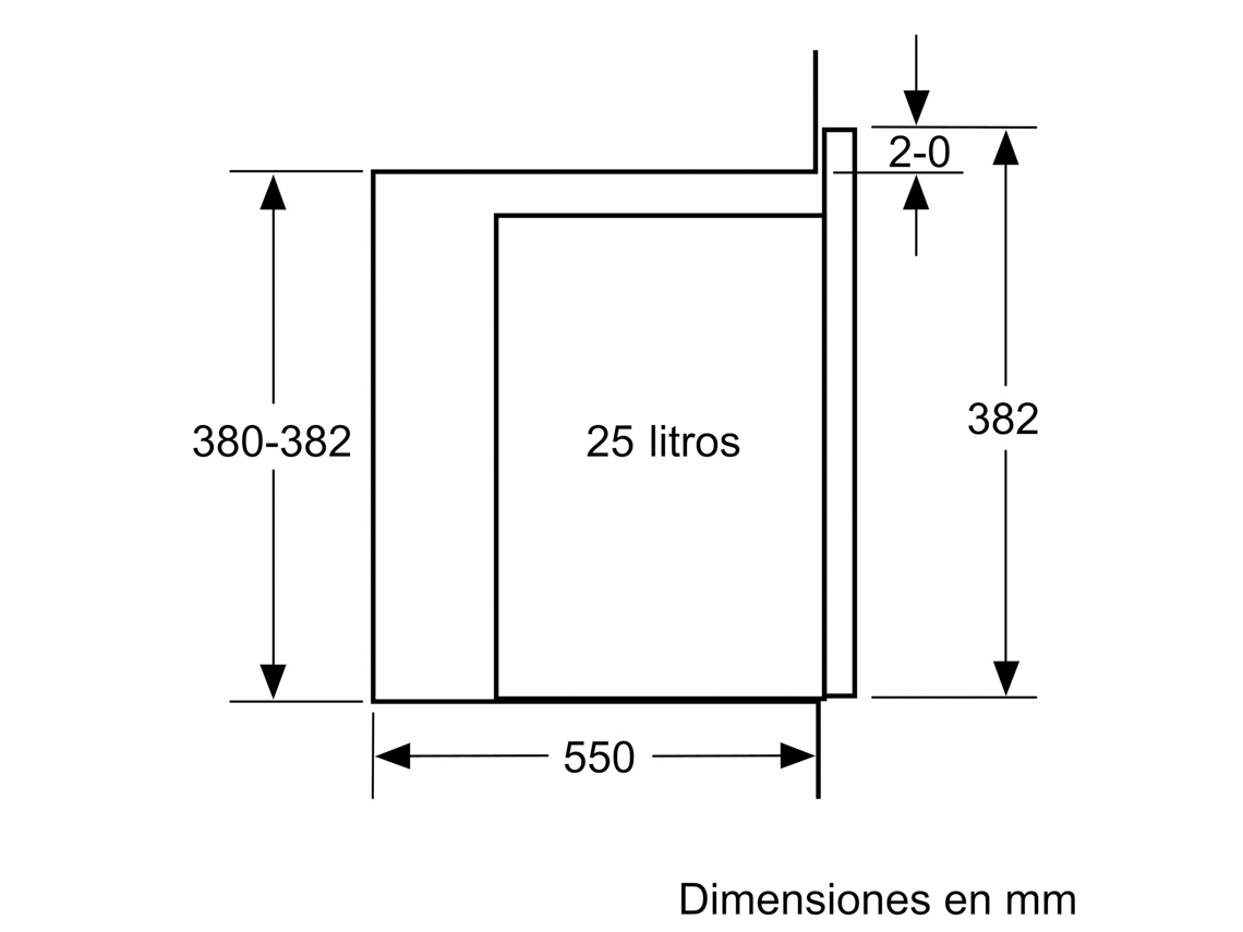 Micro ondas Encastre BOSCH BEL554MS0 25 L Com Grill Inox