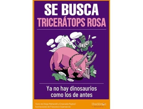 Livro Se Busca Tricerátops Rosa de Diego Mattarelli (Espanhol)