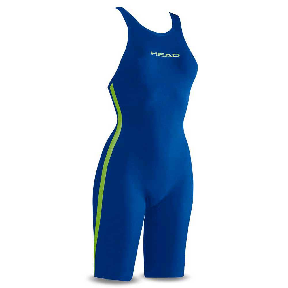 Fato de banho com calções para Mulher HEAD SWIMMING Liquidfire Knee Vector  Vx Open Back Azul para Natação (IT 32)