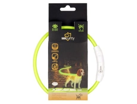 Duvo Plus Collar Seecurity Led Silicona Redondo Verde 35 Cm