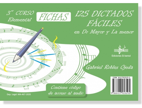 Livro 125 Dictados Fáciles de Gabriel Robles Ojeda (Espanhol)