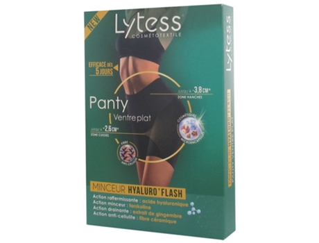 Cosmétotêxtil Minceur Hyaluro'Flash Panty Flat Belly Tamanho: S/M LYTESS