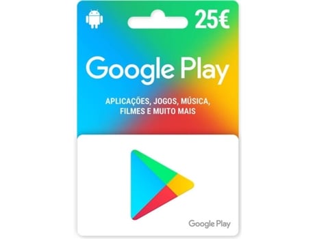 Cartao Googleplay 25 Euros Worten Pt - como pagar robux com cartao da google play