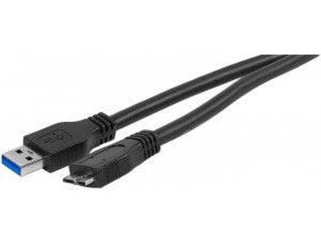 Cabo de Dados CONNECT (USB A - Micro USB B - 5 m - Preto)