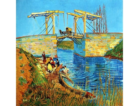 Quadro LEGENDARTE A Ponte de Langlois em Arles - Vincent Van Gogh (90x90 cm)