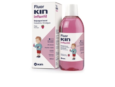 Fluorkin Infantil Enjuague Bucal Anticaries #fresa 500 ml