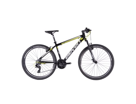 Bicicleta ELEVEN Pro 27.5 19 Al Ds Preta Branca Brilho