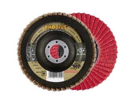 Disco Segmentado RHODIUS Jumbo Speed 208747 Ø 125 Mm Ø Furo 22 23 Mm Grão 60