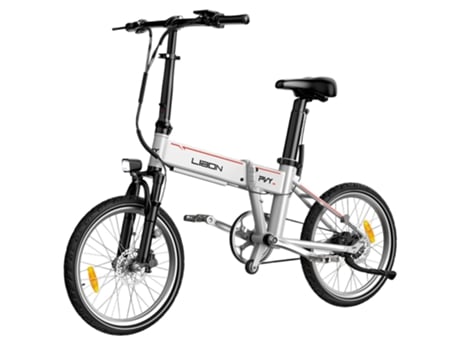 Bicicleta Elétrica PVY Libon 500W 36V 20.4Ah 25Km/H 260Km Travão de Disco Hidráulico Prata