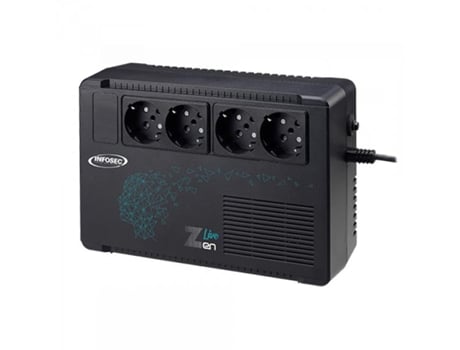 Infosec Zen Live 650 Linha Interativa 0.65 Kva 390 W 4 Tomadas Ca