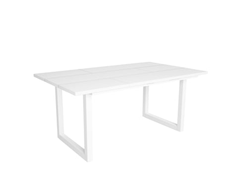 Mesa de Refeição SKRAUT HOME Tetrix 8 Lugares (Branco - Melamina - 167 x 90 x 75 cm)