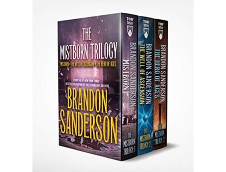 Livro Mistborn Boxed Set I de Brandon Sanderson (Inglês)